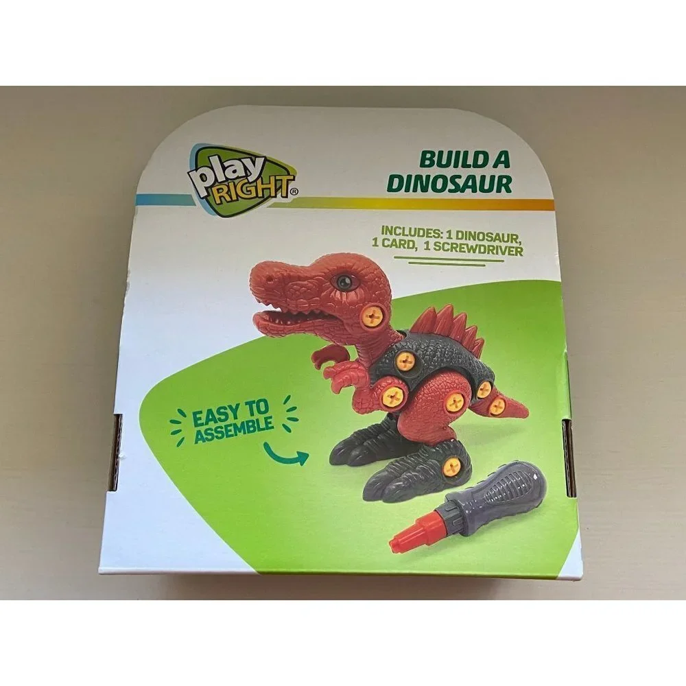 Play Right Build A Dinosaur Spinosaurus Take Apart Toy + Screwdriver 3 Piece Toy